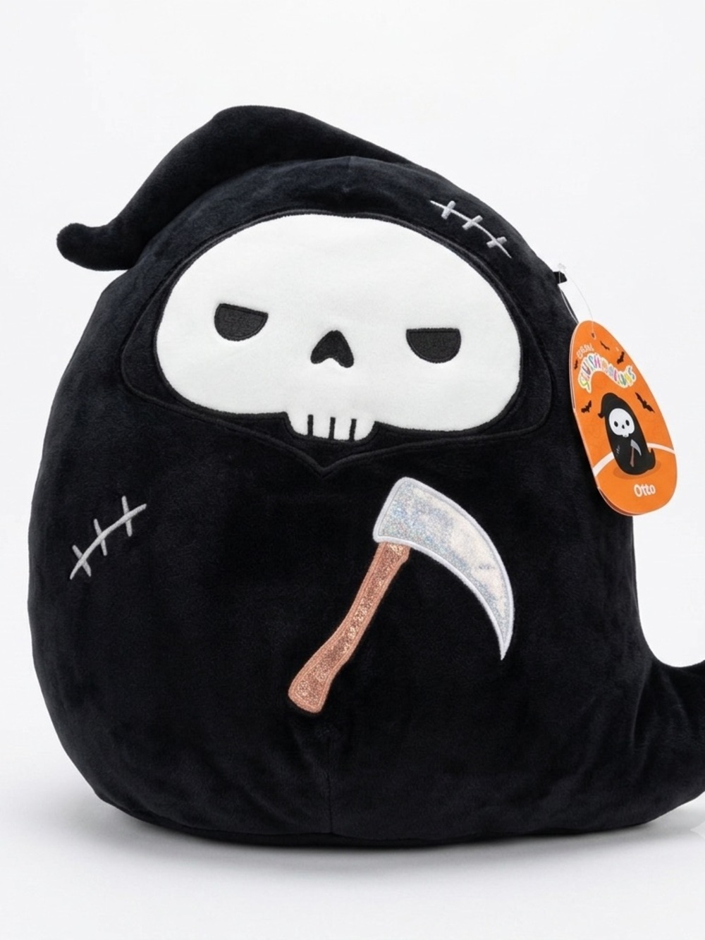 NWT Squishmallows Official 16 inch Otto The Grim Reaper with Angry Eyes 16”